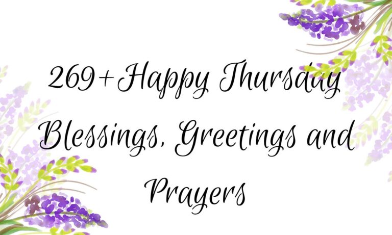 269+Happy Thursday Blessings, Greetings and Prayers